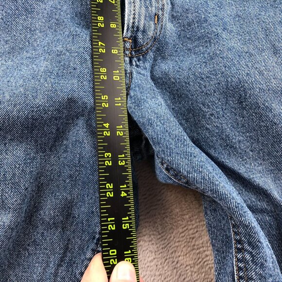 Full Blue Mens Jeans 38x30 Relaxed Fit Straight Leg Blue Denim Cotton Casual - Picture 7 of 16